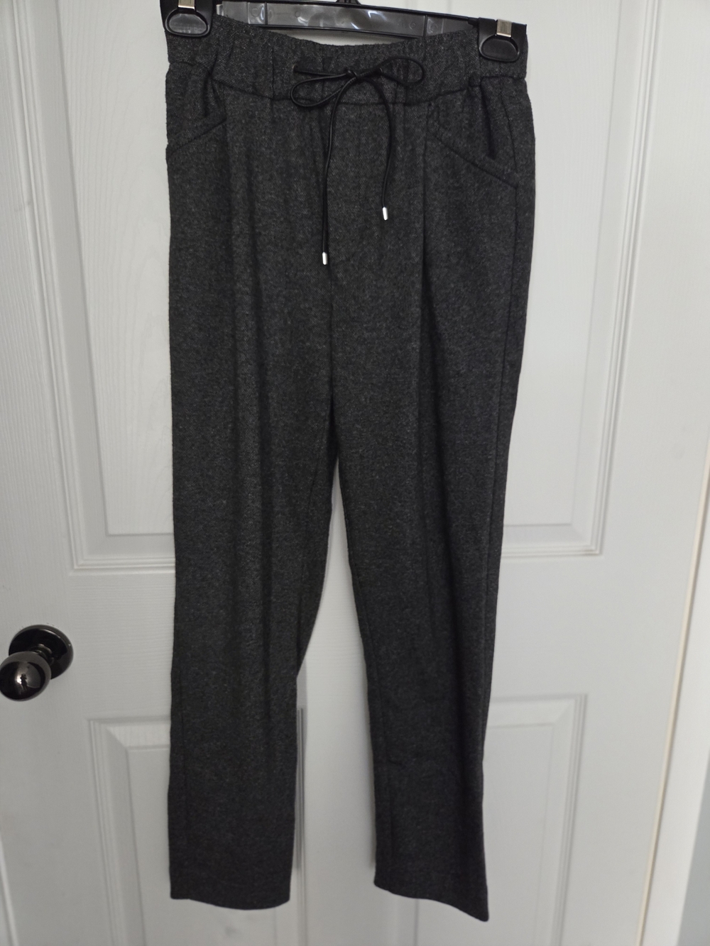 Women's Charcoal Gray Drawstring Pants